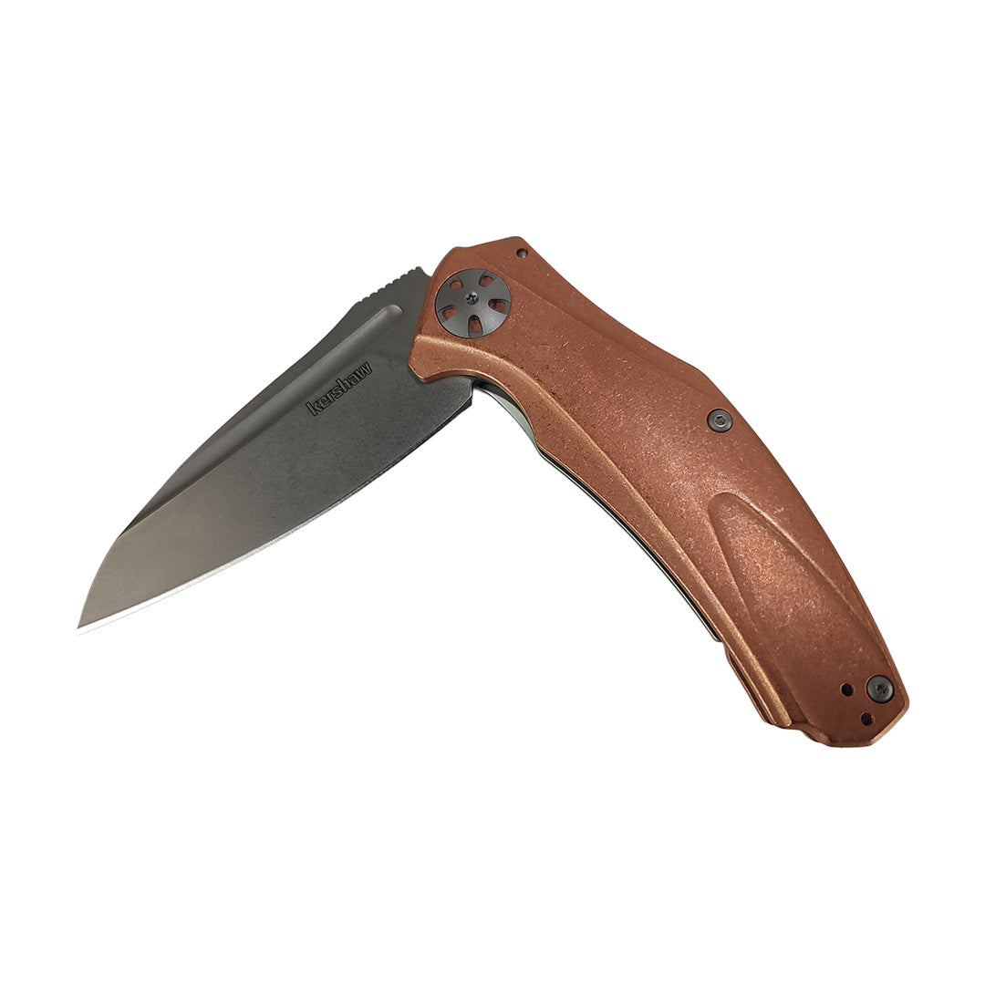Kershaw Natrix Copper XL Folding Pocket Knife Blade with Manual Opening, Sub Frame Lock
