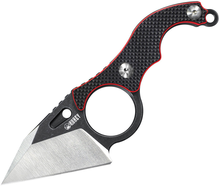 Kubey Hippocam Fixed Blade Tanto Utility Knife D2 Steel Blade Hand Tool D2 Steel Blade with Kydex Sheath KU166